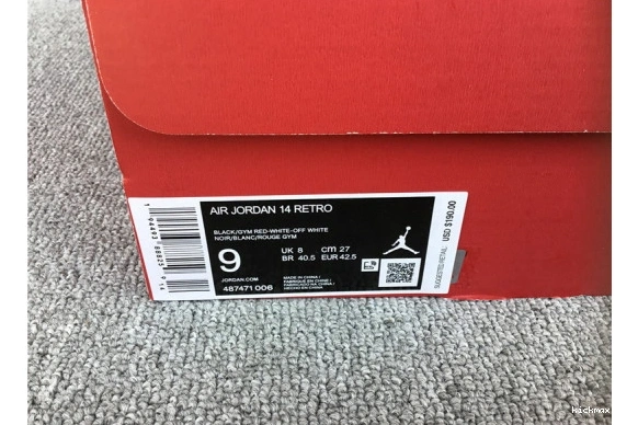 Rep 487471-006 Jordan AIR 14 487471-006 Retro Gym Red Toro 1217